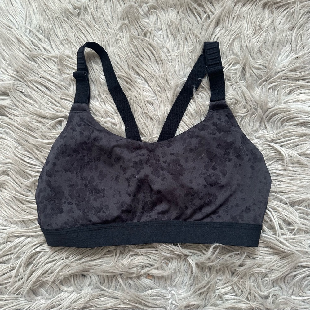 All in Motion Black Sports Bra with Adjustable Straps